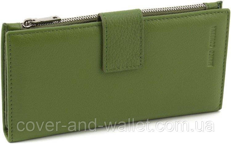 Стильний шкіряний жіночий гаманець зеленого кольору Marco Coverna  MC 0134-19 Київ - фото 11