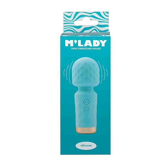 Вібромасажер M’Lady Mini Vibrating Wand Teal Sex Aura Київ