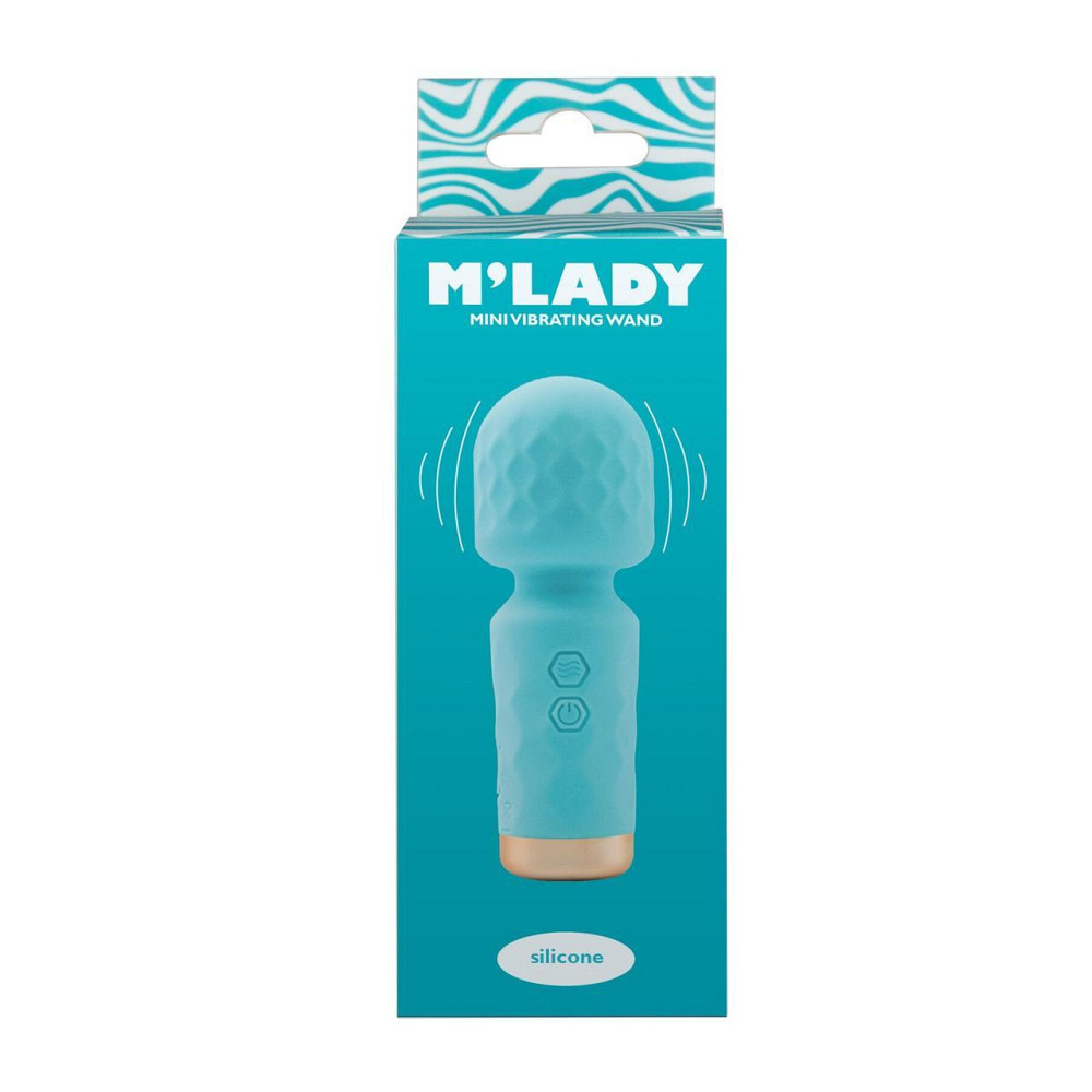 Вібромасажер M’Lady Mini Vibrating Wand Teal Sex Aura Київ - фото 3