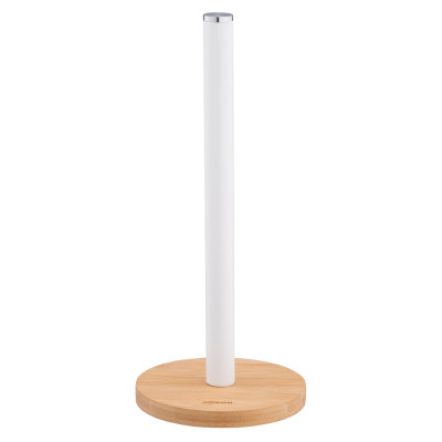 Держатель бумажных полотенец Ardesto Midori 15х34см, метал, бамбук, білий (AR0913WB) Винница - изображение 1