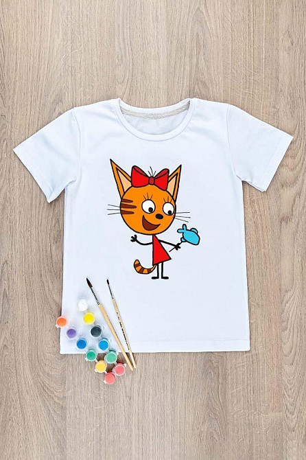 Футболка-раскраска детская , 