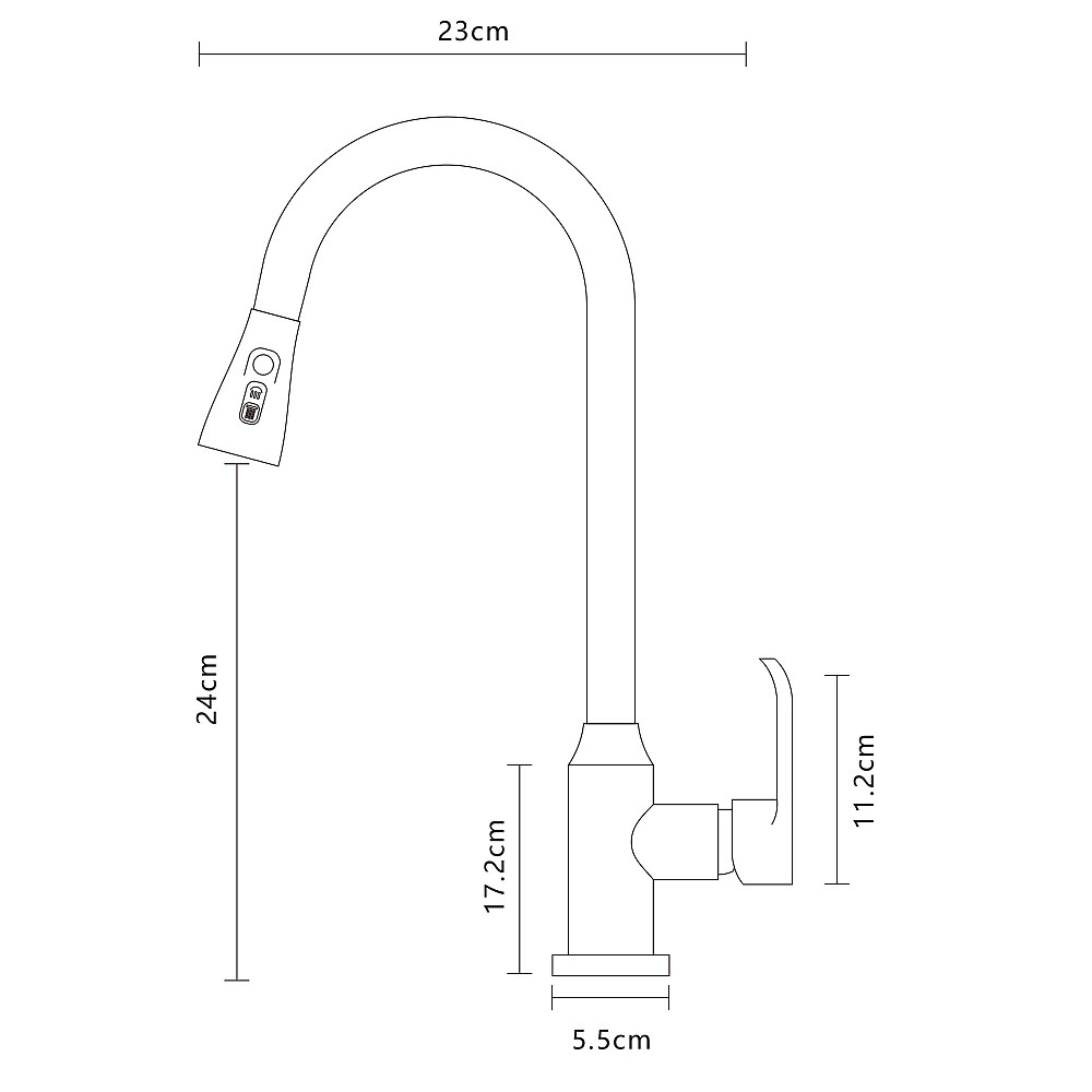 Змішувач для кухні EcoMIX Stella STL-2031-GP Київ - фото 8