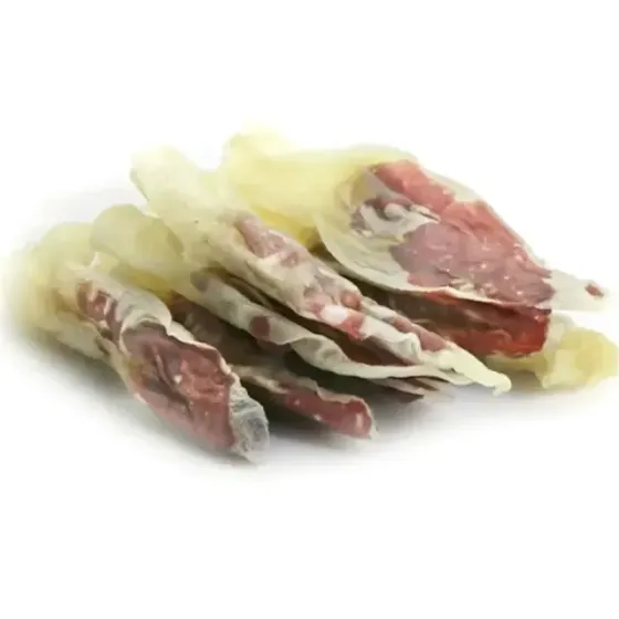 Ласощі для собак Сушені вуха кролика фаршировані з качкою 250 г Вінниця