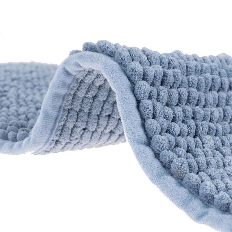 Коврик для ванны и душа мягкий длинный ворс 40*60 Bathlux, нескользящий ковер, Голубой Каменец-Подольский - изображение 4