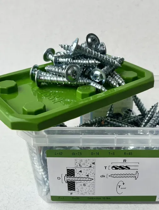 Essve 105281 шуруп по бетону 7.5(6)х42 Waf Tx30 оцинкованний, (100 шт.) Київ - фото 7