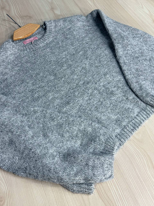 Свитер женский Fancy Matinee 6119 оверсайз меланж, серый, one size Киев - изображение 4