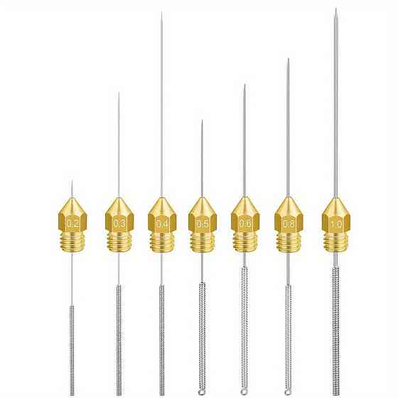 Набір гнучких голок для чистки 3D-ручок і екструдерів Київ