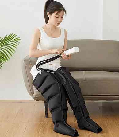 Массажер для ног Luyao LY-670 воздушно-компрессионный 6 камер (3 режима) Черный Винница