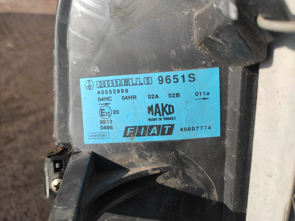 Фара ліва Fiat Doblo 2001-2005 (46807774) Ковель - изображение 4