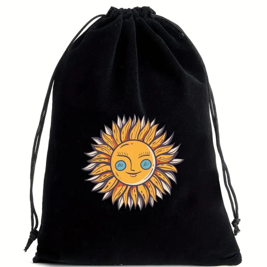 Черный бархатный мешочек для карт Таро или рун (13×18 см) – 8 вариантов дизайна Киев - изображение 7