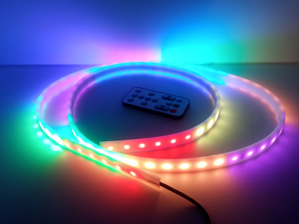 Світлодіодна силіконова стрічка‌ RGB 140см Луцьк - фото 1