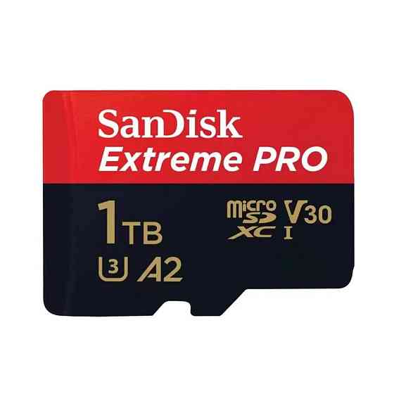 Карта пам'яті microSDXC (UHS-1 U3) SanDisk Extreme Pro A2 1TB class 10 V30 (R200MB / s,W140MB / s) (adapter) Одеса