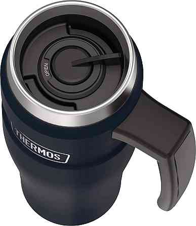 Термокружка с Ручкой 470 мл Thermos "Stainless King Travel Mug" (160030) Midnight Blue Нововолинськ