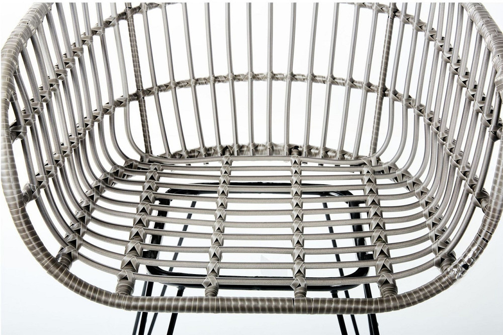 Садове крісло Jam Ротанг Сіро-чорний Київ - фото 7