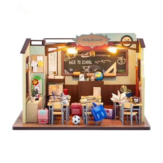 3D Румбокс DIY Школьный класс + Пылезащитный купол M2321Z Киев