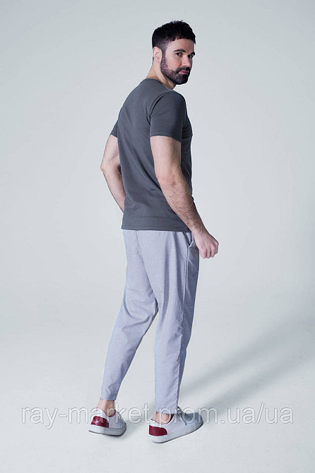 Футболка базова Ray Premium Fit чоловіча темно-сіра (U0102-Dark Grey) XXL Київ - фото 6