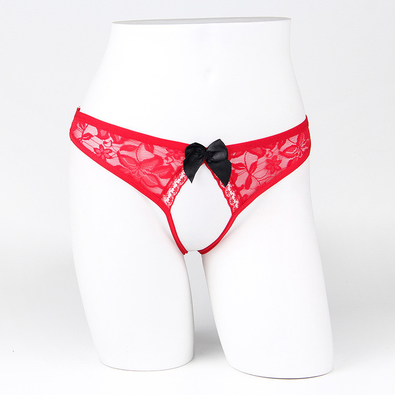 Еротичні трусики з розрізом 42 червоний Київ - фото 1