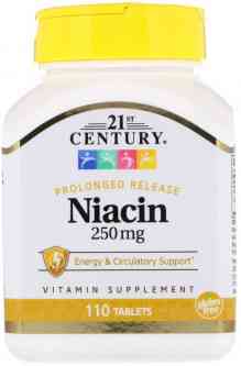 Ниацин Niacin 250 mg 110 Tablets Луцк