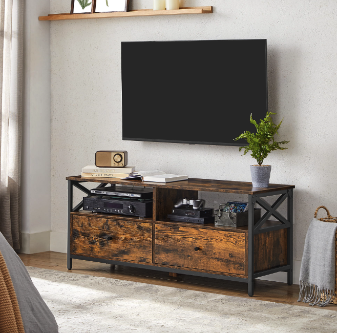 Тумба під телевізор Leobert Kamila в стилі Loft з 2 шухлядами Київ - фото 4