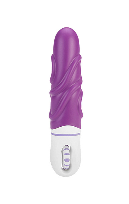 Розкішний вібратор з опуклими ребрашками для стимуляції AMOR BIG VIBRATOR BRUCE Violet (Застосунок НЕ Sex Aura Київ - фото 1
