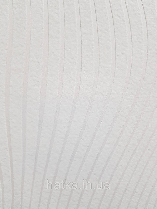 Обои под покраску виниловые на флизелине  Sintra Paint by 1.06x25 м волны полоски белые 857106 Киев - изображение 2