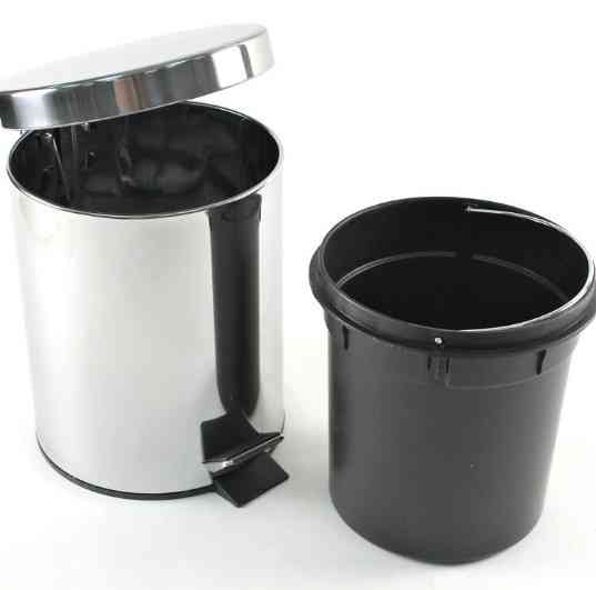 Ведро для мусора Gedy Argenta 3л с педалью (2609-13) Хром Киев