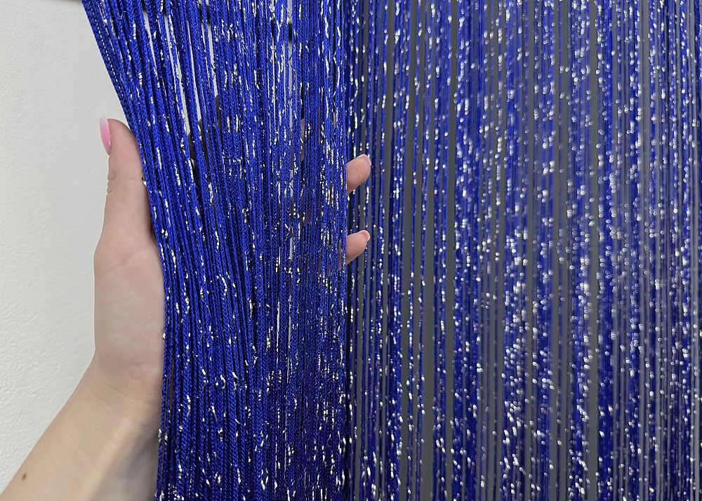 Штори-нитки "Кісея" з люрексом Синій 300х300см 1 шт (61-086) Київ - фото 6