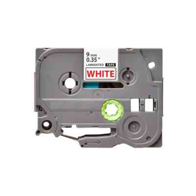 Лента для принтера этикеток UKRMARK B-T222P, ламинированная, 9мм х 8м, red on white, аналог TZe222 (900553) Винница