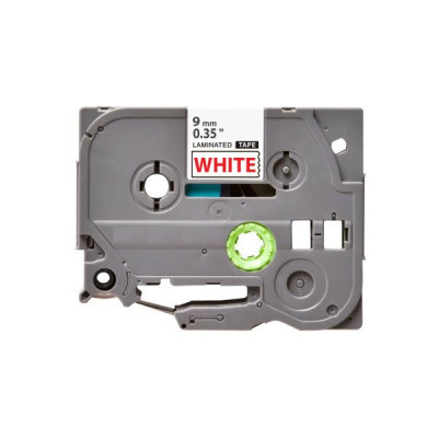 Лента для принтера этикеток UKRMARK B-T222P, ламинированная, 9мм х 8м, red on white, аналог TZe222 (900553) Винница - изображение 2