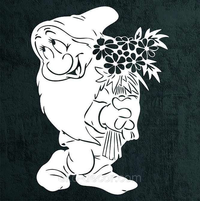 Декоративное настенное Панно «Гномик», Декор на стену 90*66 см Киев - изображение 7