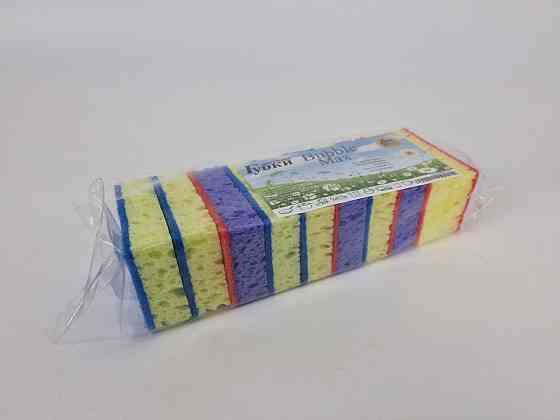 Губка кухонна для посуду 10 шт. Bubble Max (Супер Торба) (1 пачка) Харків