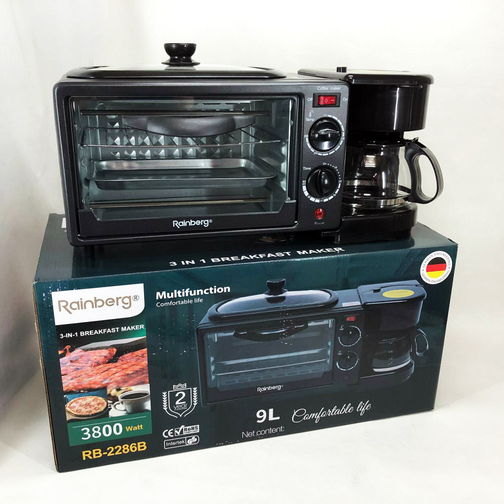 Міні піч-духовка, Електрогриль для сніданку, Духовка електрична піч, Пічка електро настільна KY-35 Івано-Франківськ - фото 1