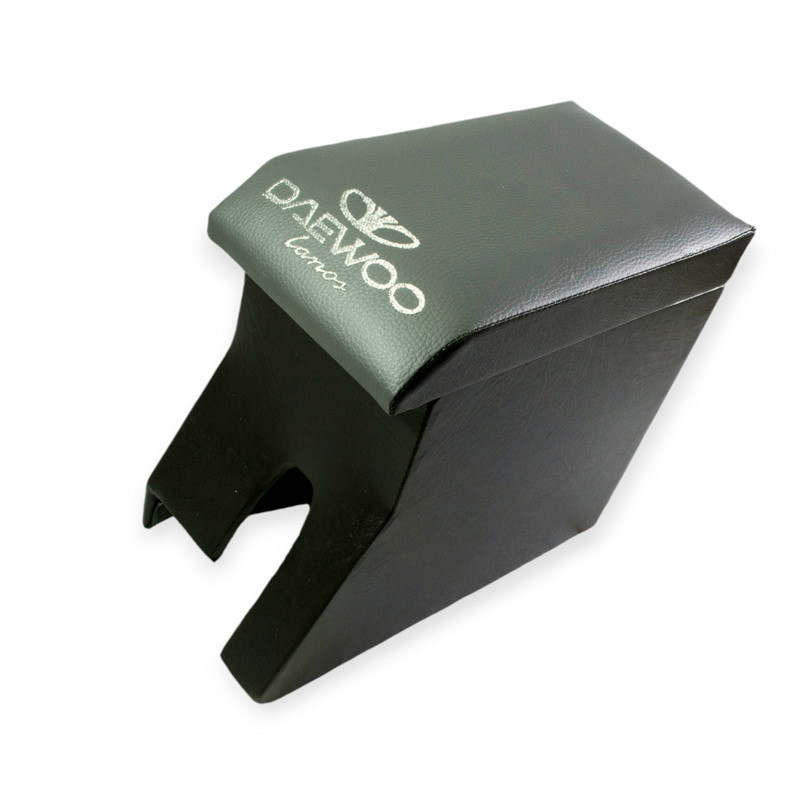 Подлокотник daewoo lanos серый с вышивкой (кожзам) Мукачево - изображение 1