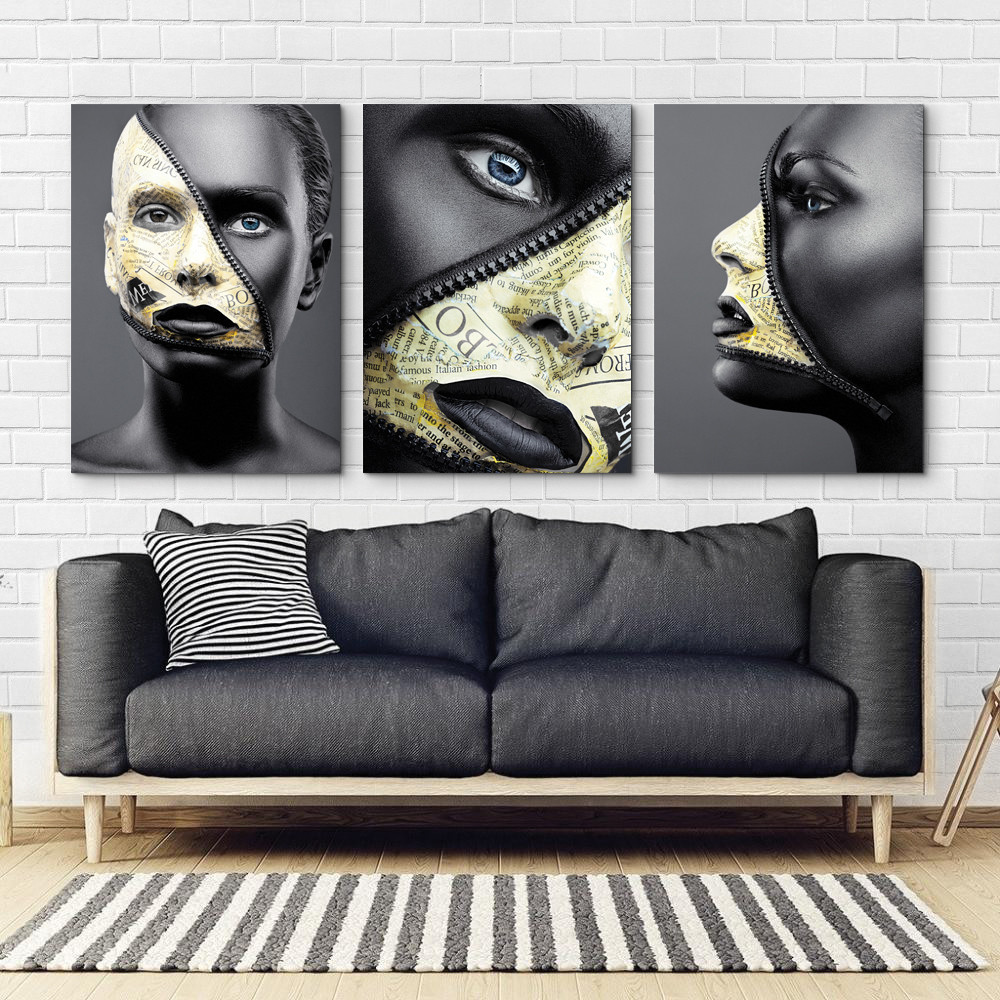 Модульна картина Абстракція Дівчина Art-36_B3 Київ - фото 2