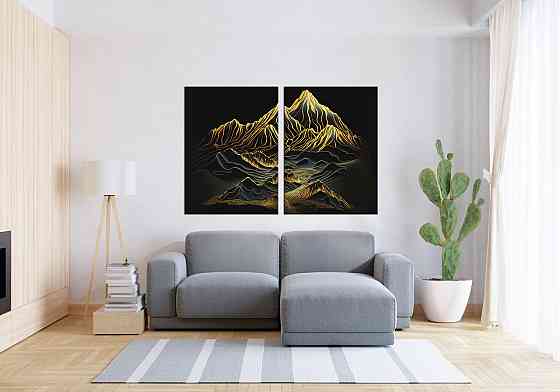 Модульная картина в гостиную / спальню   Гори  TLV-2_130 90x132  см Киев