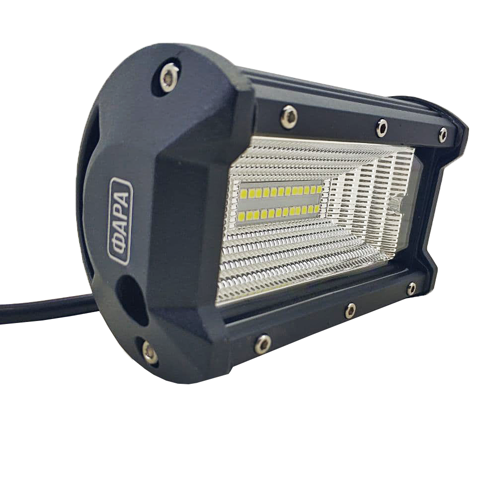 Фара LED прямокутна 72W (24 діода) 133 мм Мукачево - фото 3