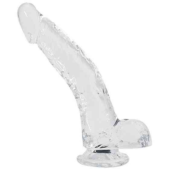 Прозрачный фаллоимитатор Alive Jelly Dildo Stallion, ТПЕ, присоска, диаметр 3,5 см, длина 22 см Sex Aura Киев