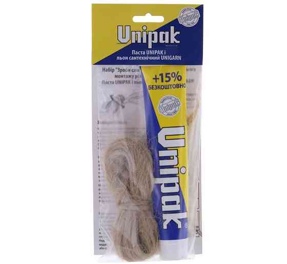Паста упаковочная для воды 75g с леном-паклей 13g UNIPAK (Набор-Сделай сам) (000030484) Киев