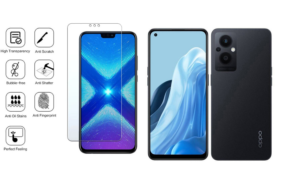 Защитное стекло NeoGlass для OPPO Reno 8 Lite 5G – ультрапрозрачное и устойчивое Киев - изображение 4