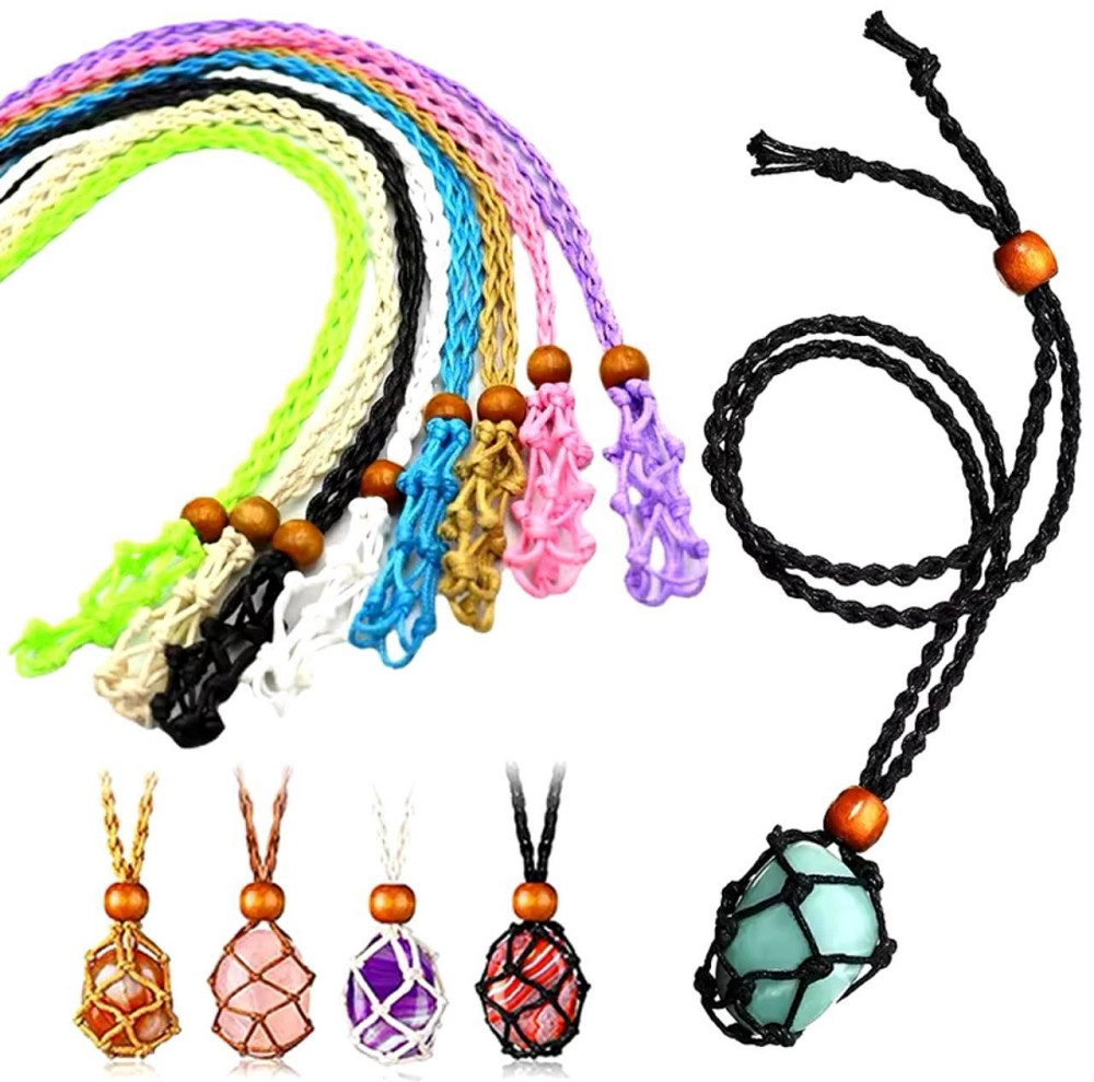 Пустой держатель для кристаллов с регулируемой длиной, плетеный шнур. Киев - изображение 2