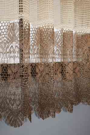 Тюль сітка висотою 1,5м "Juli" колір кавовий з венге 613т Київ