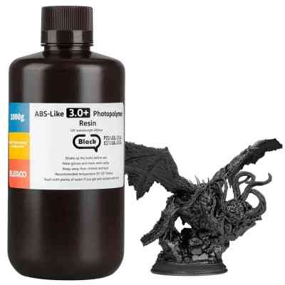 Фотополімерна смола ELEGOO Resin, ABS-like 3.0 plus 1кг, black (50.103.0218) Вінниця