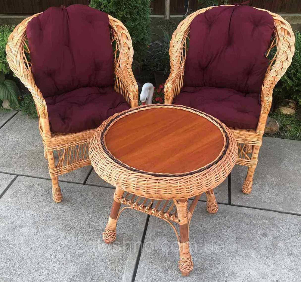 Плетеная мебель для дачи|  Мебель из лозы балконная  |мебель плетеная с подушками Киев - изображение 1
