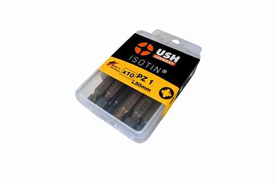 Насадка викруткова USH ISOTIN : Pozidriv PZ1 x 50 мм. Torsion. титанове покриття. Уп. 10 шт. Одеса