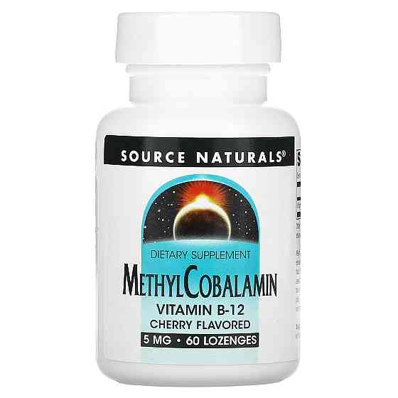 Витамин B12 (Methylcobalamin Vitamin B12) 5 мг 60 леденцов со вкусом вишни Киев