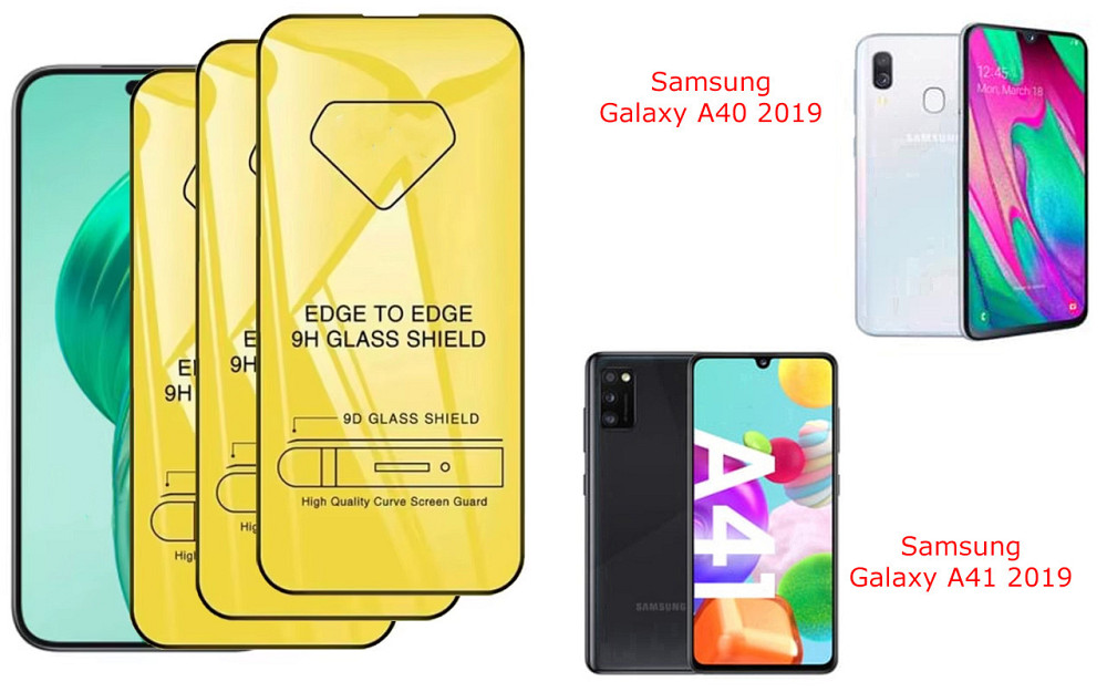 Защитное стекло DefenzoGlass для Samsung Galaxy A40 2019, Galaxy A41 2019 – двойная прочность Киев - изображение 1