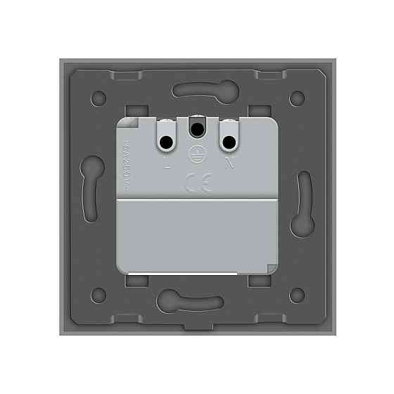 Розумна розетка ZigBee з заземленням Livolo сірий (VL-FCTC16AZ-2IP) Коломыя