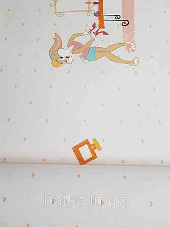 Обои виниловые на флизелине AdaWall Ada Kids метровые детские герои мультфильма Луни тюнз крольчиха Лола Банни Киев
