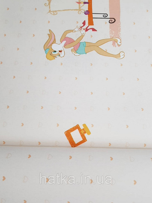 Обои виниловые на флизелине AdaWall Ada Kids метровые детские герои мультфильма Луни тюнз крольчиха Лола Банни Киев - изображение 2