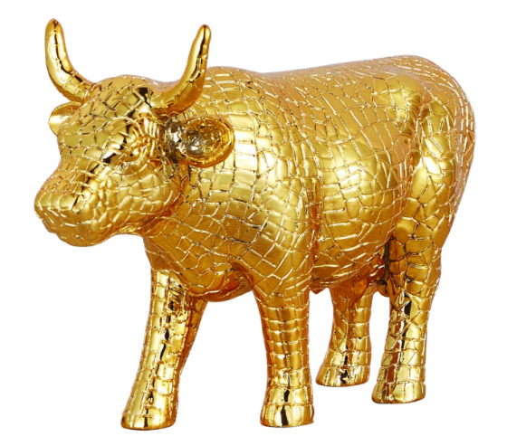 Статуэтка корова Mira Moo-Gold коллекционная (Size М) полирезин Киев